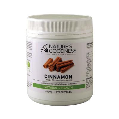 Nature's Goodness Cinnamon 600mg 270c